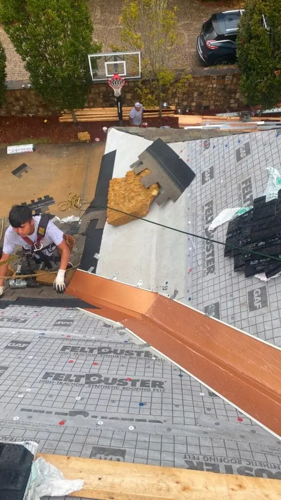 Installing an Open Valley with Copper